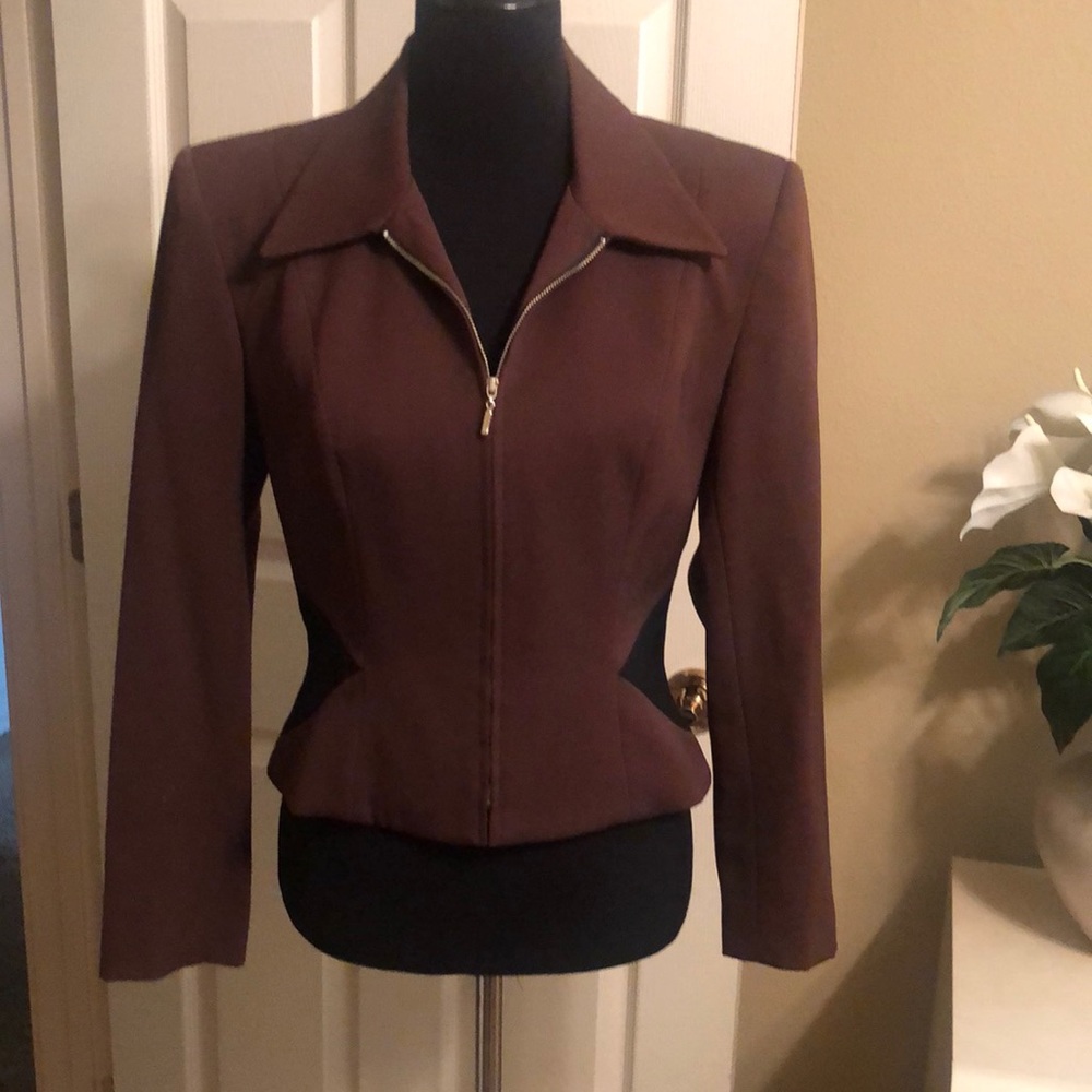 Designer slim fit to waist jacket